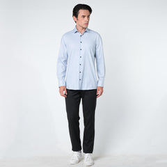 OLYMP 24/Seven LUXOR Shirt, temperature-controlled shirt, green-navy