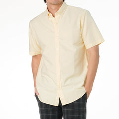 era-won Oxford Short-Sleeved Shirt Wisdom YELLOW LONDON 