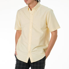 era-won Oxford Short-Sleeved Shirt Wisdom YELLOW LONDON 