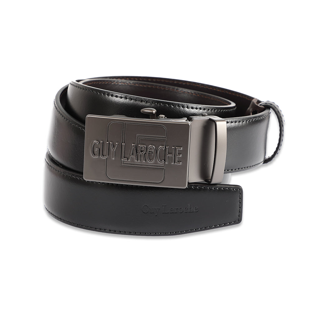 Guy Laroche Men's Leather Belt (Black) - BB51033S3BL