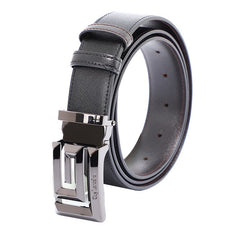Guy Laroche Men's Leather Belt (Shiny Black Buckle) - BB54002W3BL