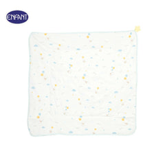 ENFANT ACCESSORY, 30x30 fiber-filled swaddle, sheep pattern