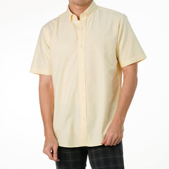 era-won Oxford Short-Sleeved Shirt Wisdom YELLOW LONDON 
