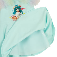 ENFANT (Enfant) ruffled sleeve dress set for children aged 6 months - 8 years, SoS Art toy collection, blue color 