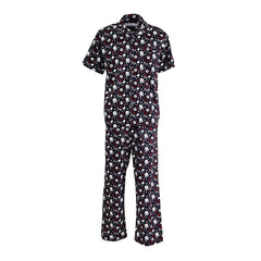 Guy Laroche Pajamas (short sleeves, long pants) printed pattern, 100% cotton (JPP5927S3NV)