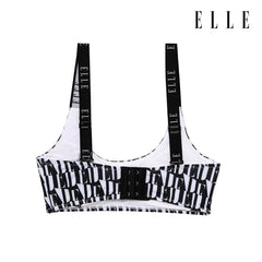 ELLE LINGERIE | SPORT LOOK style underwear, graphic logo print collection, yellow | LB4726