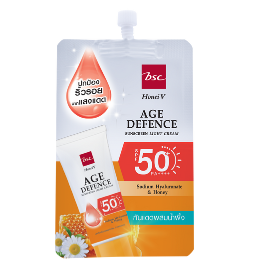HONEI V BSC AGE DEFENCE SUNSCREEN LIGHT CREAM SPF50+ PA++++ 8g