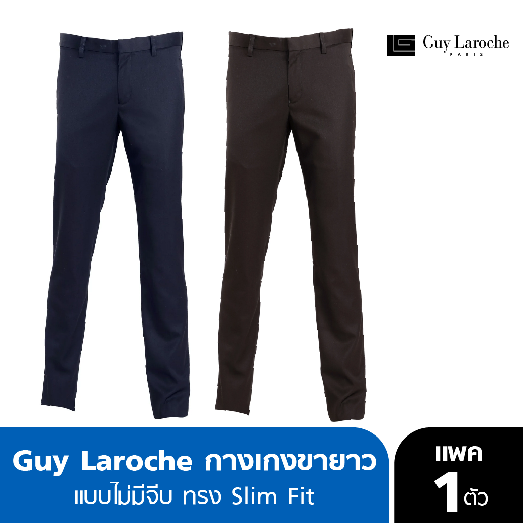 Guy Laroche, work pants, pleated style, SLIM FIT style, model BSB6281P1