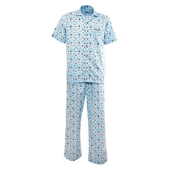 Guy Laroche Pajamas (short sleeves, long pants) printed pattern, 100% cotton (JPP5930S3BU)