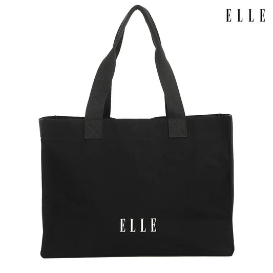 ELLE HOMME BAG Canvas shopping bag with magnetic compartment