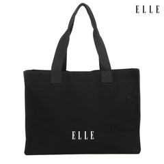 ELLE HOMME BAG Canvas shopping bag with magnetic compartment