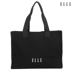 ELLE HOMME BAG Canvas shopping bag with magnetic compartment