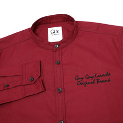 Guy Laroche เสื้อเชิ้ตคอจีนสีพื้น รุ่นขายดี (DAC6260P3)