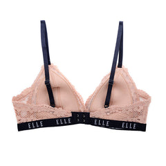 ELLE Lingerie Padded bra, non-wired bra with lace decoration - LB6719