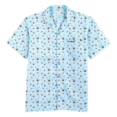 Guy Laroche Pajamas (short sleeves, long pants) printed pattern, 100% cotton (JPP5930S3BU)