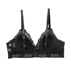 ELLE Lingerie Padded bra, non-wired bra with lace decoration - LB6719
