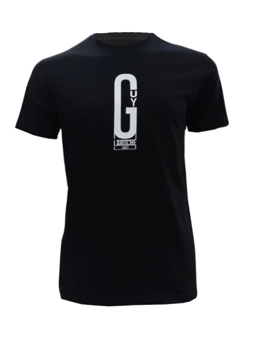 Guy Laroche T-shirt with screen-printed graphic logo, 100% cotton fabric, available in 2 colors (DKT6202P4)