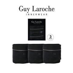 Guy Laroche Men's Underwear Pack 3 Pieces - Black ( Cotton + Spandex ) JUS4019R5BL