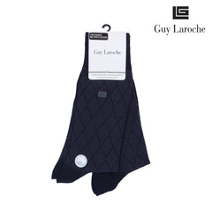 Guy Laroche Long Socks, Black, Free Size, Pack of 2 Pairs (JSB1989S3BLP2)