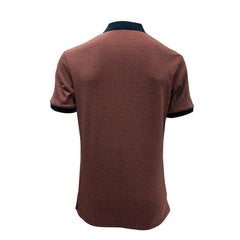 Guy Laroche EXTRA FIT short sleeve polo shirt, dark red BKL9305S3