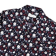 Guy Laroche Pajamas (short sleeves, long pants) printed pattern, 100% cotton (JPP5927S3NV)
