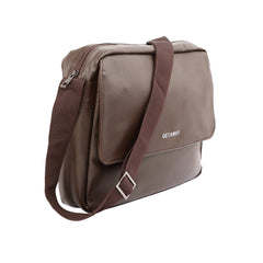 Leather shoulder bag - large horizontal shape GETAWAY (ZGB05)