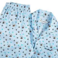 Guy Laroche Pajamas (short sleeves, long pants) printed pattern, 100% cotton (JPP5930S3BU)
