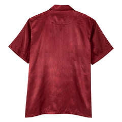 Guy Laroche Long-sleeved pajamas, short sleeves, satin fabric, printed stripes (JPP7911R2)