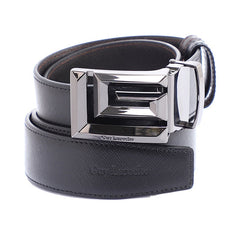 Guy Laroche Men's Leather Belt (Shiny Black Buckle) - BB54002W3BL